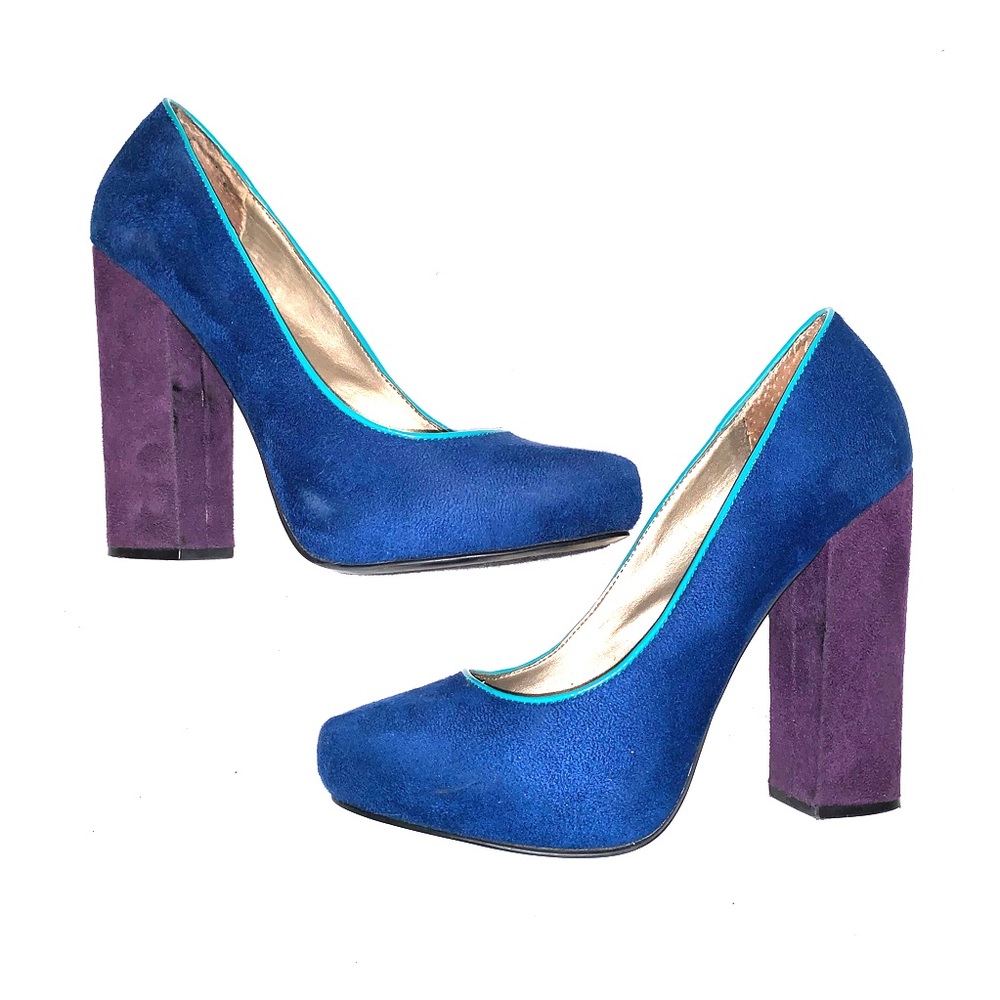 Like new! Free Press color block heels size 6.5M